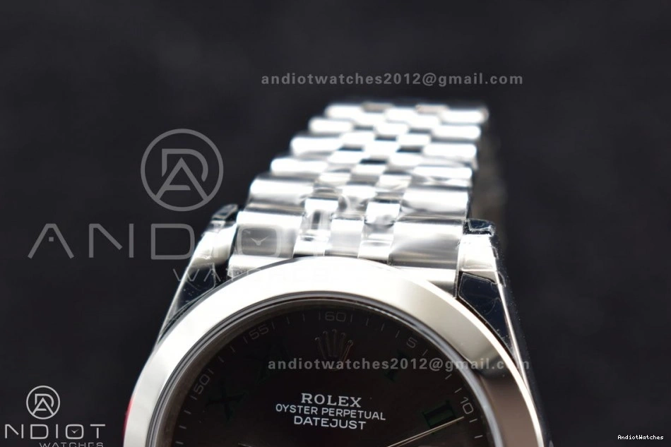 Edition Steel DateJust 126334 Green Roman Dial 41 642 FashionForward Jubilee Bracelet 904L SS VS 1:1 on VSF Gray Best 0513